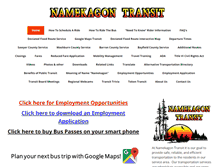 Tablet Screenshot of namekagontransit.com